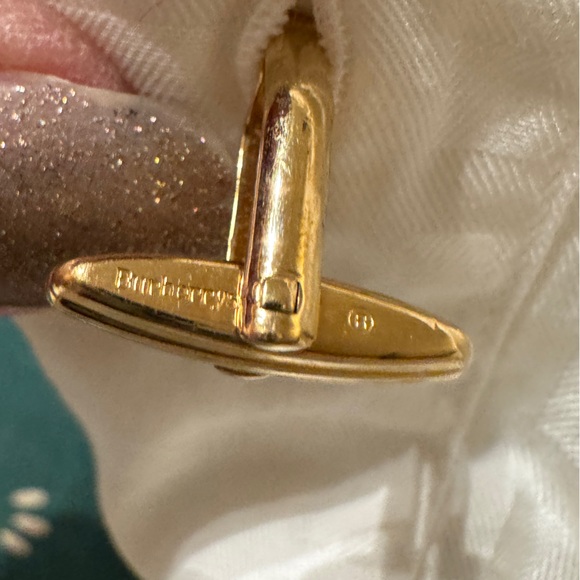 BURBERRY Nova Check Cuff Links🔥AMAZING Vintage Condition🔥RARE🔥Heirloom Piece🎄🎁👀 - Picture 4 of 11